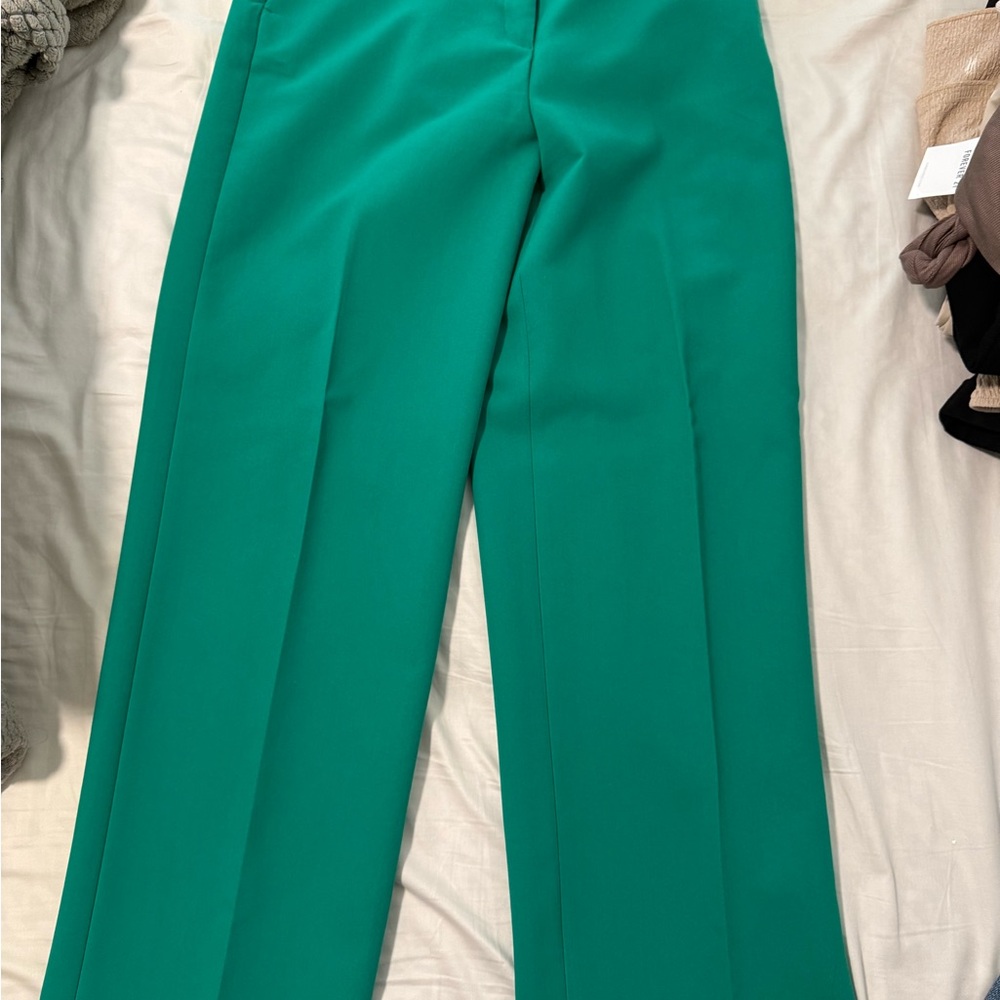 Zara Green Wide Leg Jumpsuit